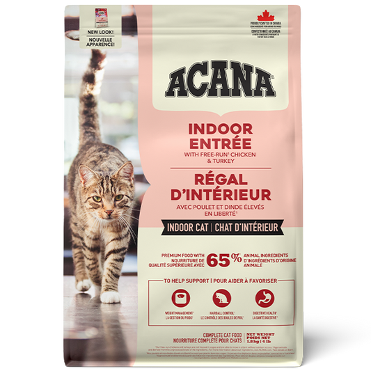 Champion Foods - Acana INDOOR ENTREE Dry Cat Food - 1.8KG (4lb)