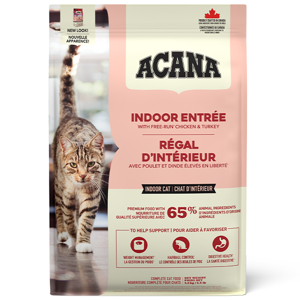 Champion Foods - Acana INDOOR ENTREE Dry Cat Food - 4.5KG (10lb)