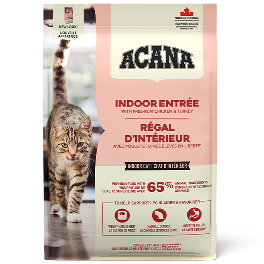 Champion Foods - Acana INDOOR ENTREE Dry Cat Food - 4.5KG (10lb)