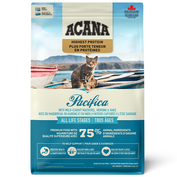 Champion Foods - Acana PACIFICA Enhanced Dry Cat Food - 1.8KG (4lb)