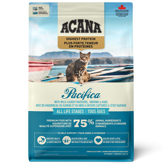 Champion Foods - Acana PACIFICA Enhanced Dry Cat Food - 1.8KG (4lb)