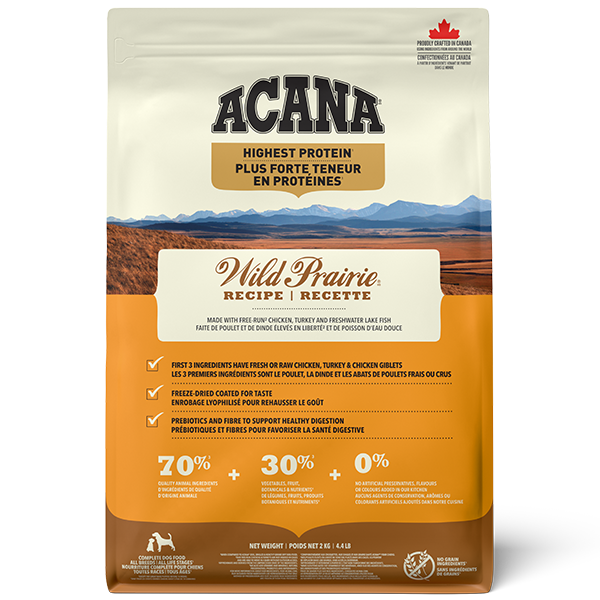 Champion Foods - Acana REGIONALS - WILD PRAIRIE Dry Dog Food - 2KG (4.4lb)
