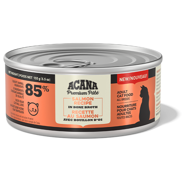 *S.O. - Up to 2 Week Wait* Champion Foods - Acana SALMON in Bone Broth Wet Cat Food - 155GM (5.5oz)
