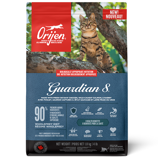 *S.O. - Up to 2 Week Wait* Champion Foods - Orijen GUARDIAN 8 Dry Cat Food - 1.8KG (4lb)
