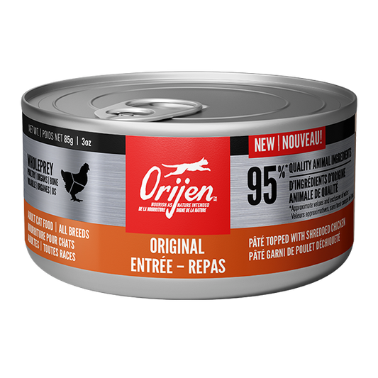 *S.O. - Up to 2 Week Wait* Champion Foods - Orijen ORIGINAL Entrée Wet Cat Food - 85GM (3oz)