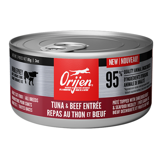 *S.O. - Up to 2 Week Wait* Champion Foods - Orijen TUNA and BEEF Entrée Wet Cat Food - 85GM (3oz)