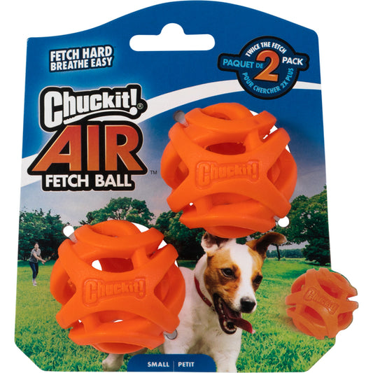Chuckit! - Breathe Right Fetch Ball Dog Toy - SMALL - 5.5CM (2in) - 2PK