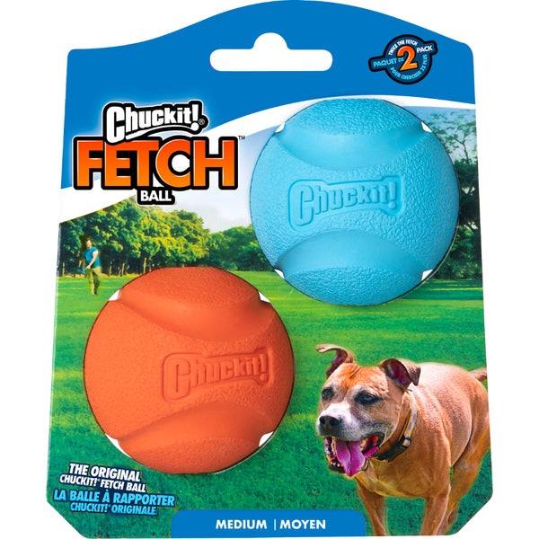 Chuckit! - Fetch Ball Dog Toy - MEDIUM - 6.5CM (2.5in) - 2PK