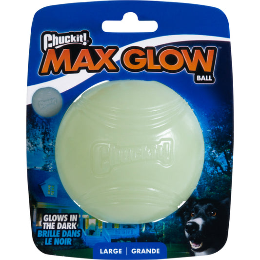 *S.O. - Up to 2 Week Wait* Chuckit! - Max Glow Ball Dog Toy - LARGE - 8CM (3in)