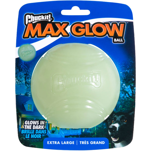 *S.O. - Up to 2 Week Wait* Chuckit! - Max Glow Ball Dog Toy - XLARGE - 9CM (3.5in)