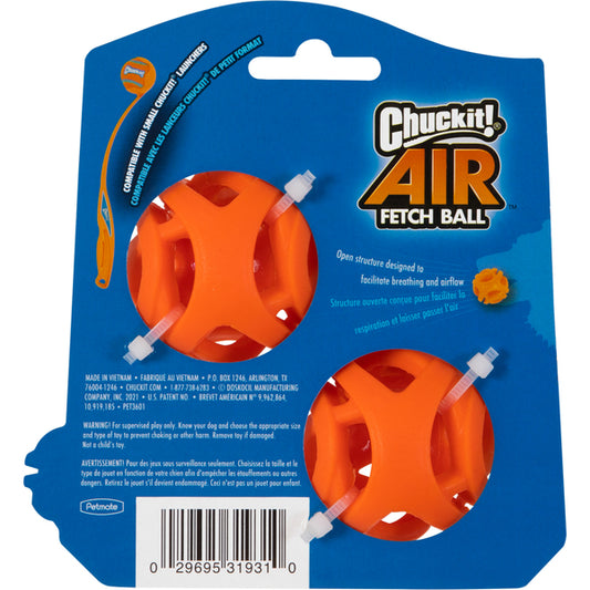 Chuckit! - Breathe Right Fetch Ball Dog Toy - SMALL - 5.5CM (2in) - 2PK