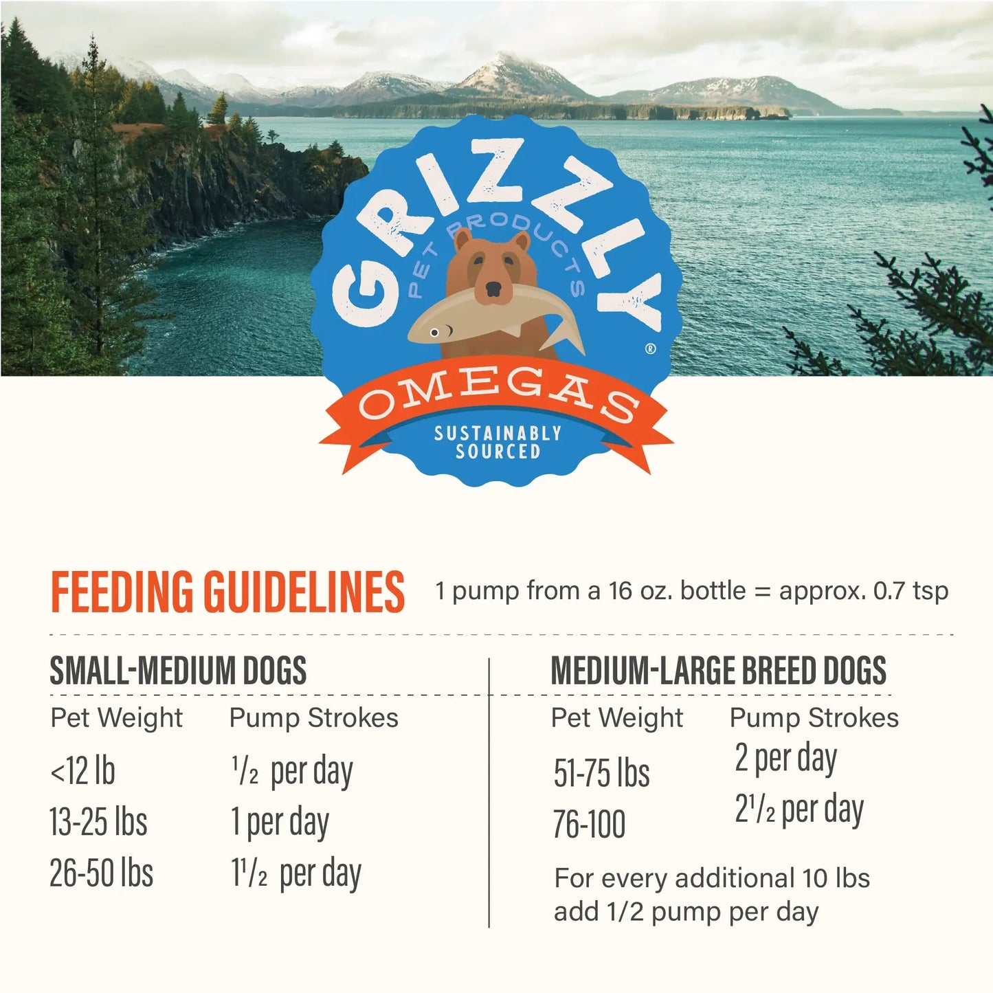 Cloud Star - Grizzly Salmon Plus Oil Liquid Supplement - 473ML (16oz)