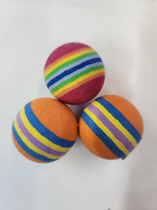*DISC* Coastal - RAINBOW FOAM BALLS Cat Toy - 3.8CM (1.5in) (BULK)