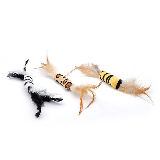 Coastal - TURBO DBL. ENDED FEATHERS Cat Toy - 14CM (5.5in) (BULK)