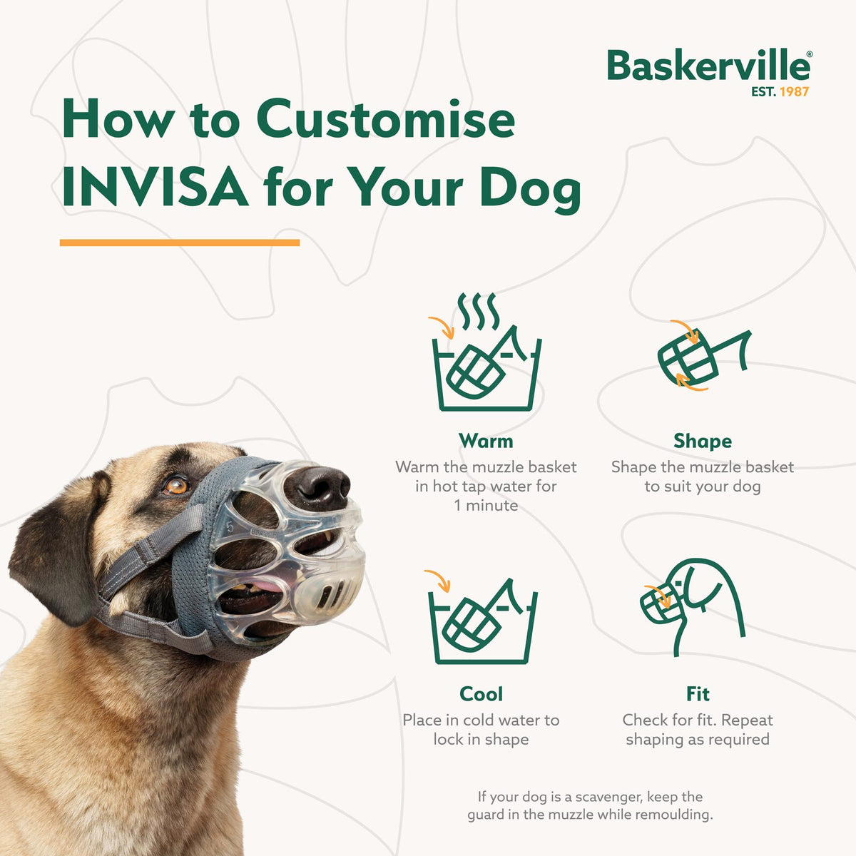 *PREORDER* Company of Animals - Baskerville Invisa Muzzle - Size 5