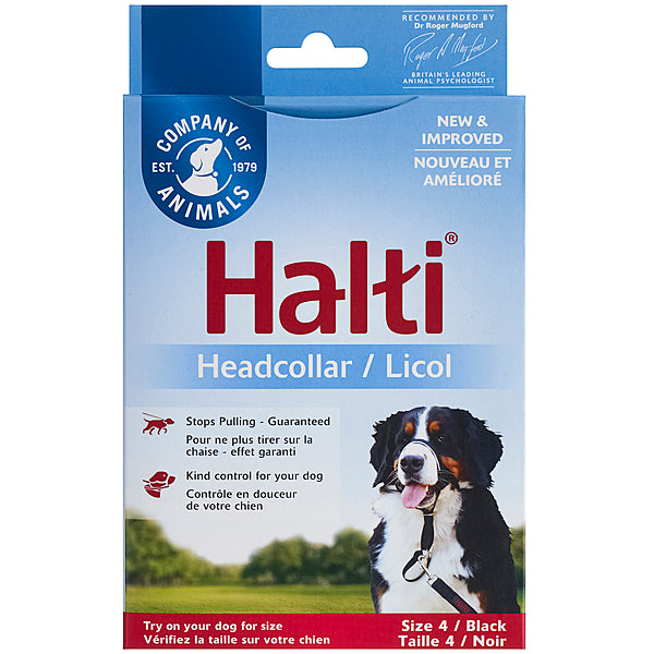 Company of Animals - Halti Nylon Head Collar - BLACK - Size 4
