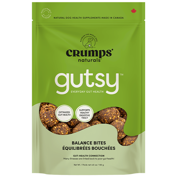 Crumps' Naturals - Gutsy BALANCE Bites Dog Treat - 130GM (4.6oz)