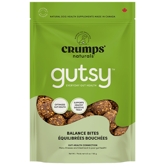 Crumps' Naturals - Gutsy BALANCE Bites Dog Treat - 130GM (4.6oz)