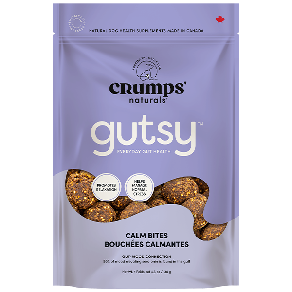 Crumps' Naturals - Gutsy CALM Bites Dog Treat - 130GM (4.6oz)