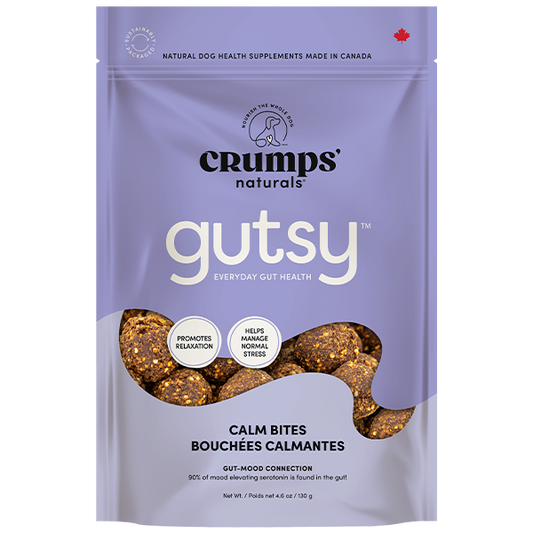 Crumps' Naturals - Gutsy CALM Bites Dog Treat - 130GM (4.6oz)
