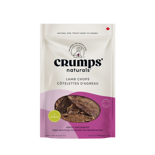 Crumps' Naturals - LAMB Chops Dog Treat - 110GM (3.9oz)