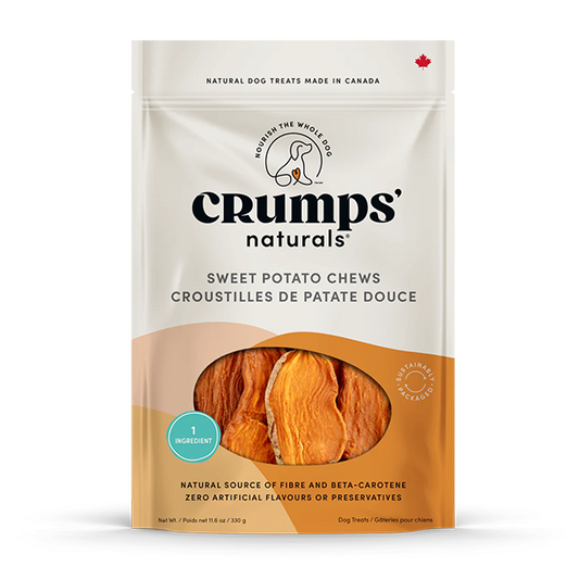 *S.O. - Up to 2 Week Wait* Crumps' Naturals - SWEET POTATO Dog Chews - 160GM (5.6oz)
