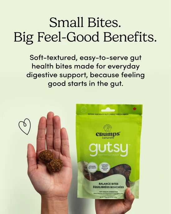 Crumps' Naturals - Gutsy BALANCE Bites Dog Treat - 130GM (4.6oz)