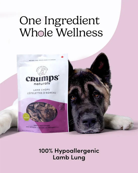 Crumps' Naturals - LAMB Chops Dog Treat - 110GM (3.9oz)