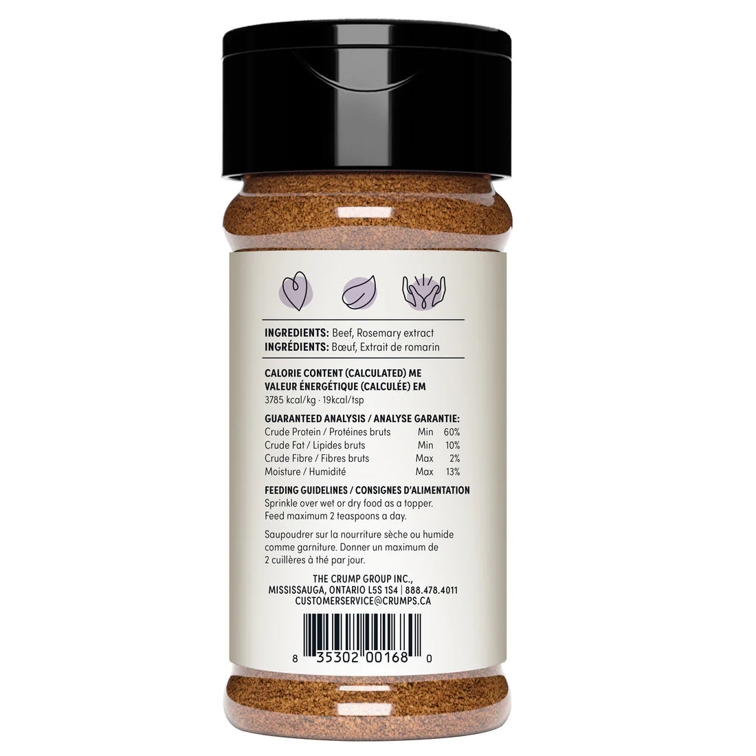 Crumps' Naturals - Sprinkles BEEF LIVER for Dogs - 120GM (4.2oz)