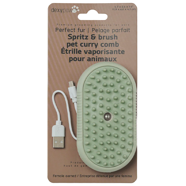 Dexypaws - Spritz & Brush Curry Comb