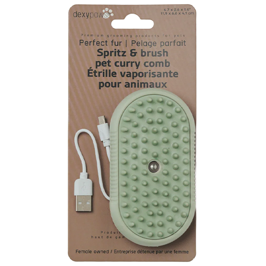 Dexypaws - Spritz & Brush Curry Comb