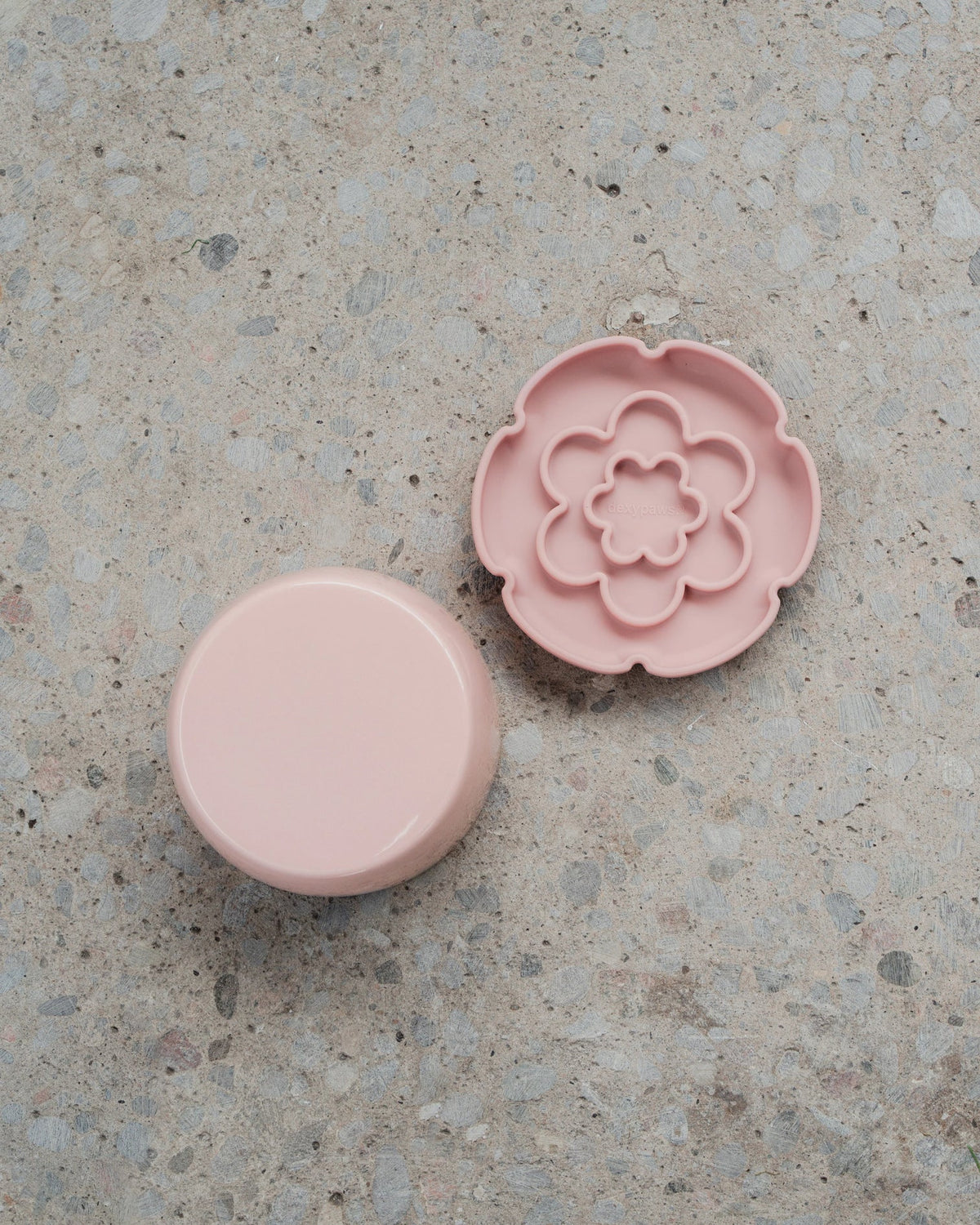 *PREORDER* Dexypaws - Cat Elevated Slow Feeder Flower Dish - BLUSH PINK - 205ML (7oz)