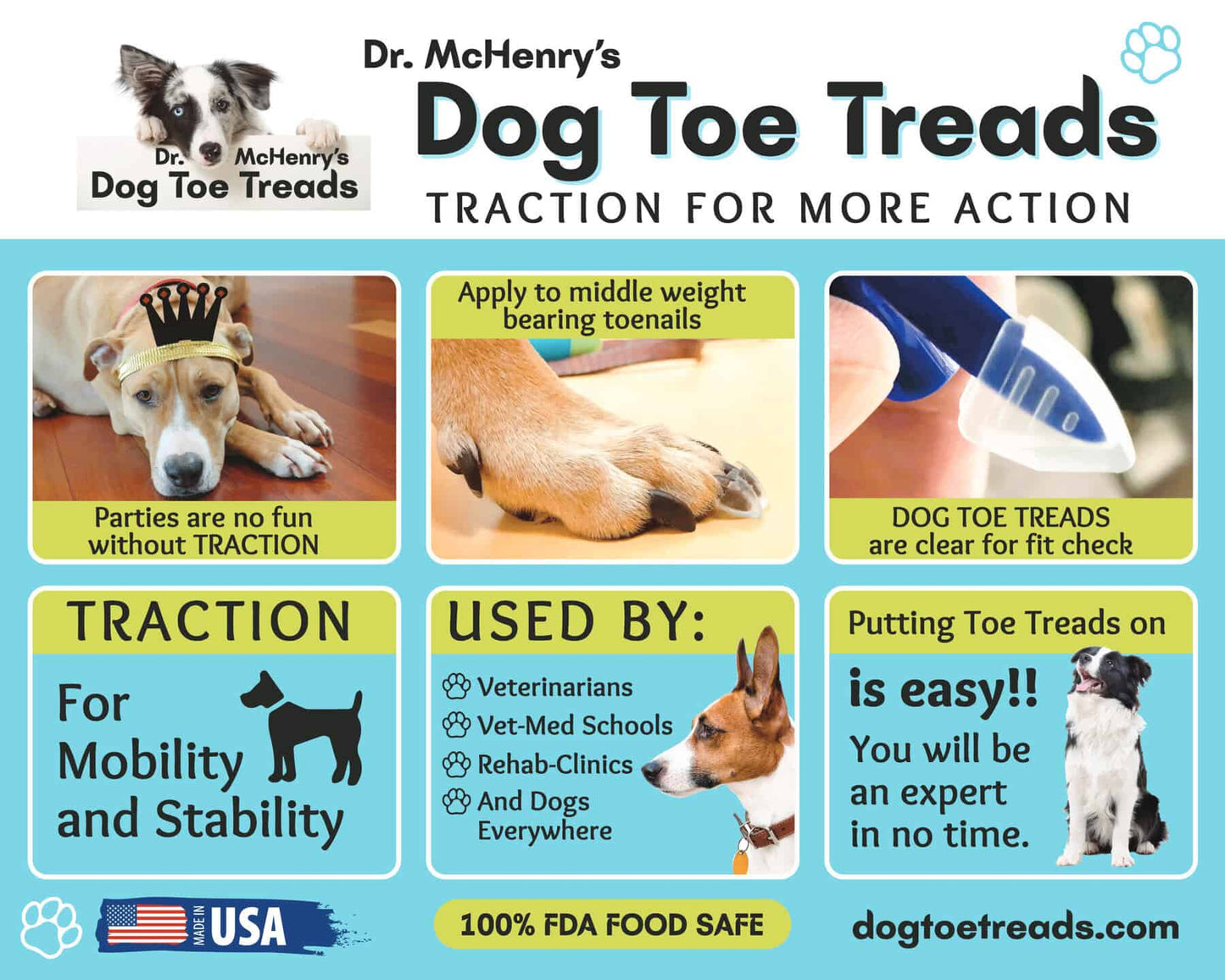 Dog Toe Grips - SMALL - 24 Pack