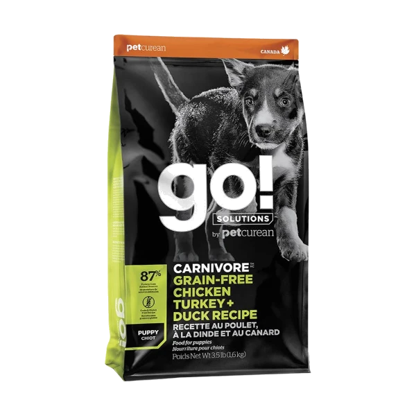 Petcurean - GO! Carnivore GF CHICKEN TURKEY DUCK Dry PUPPY Food