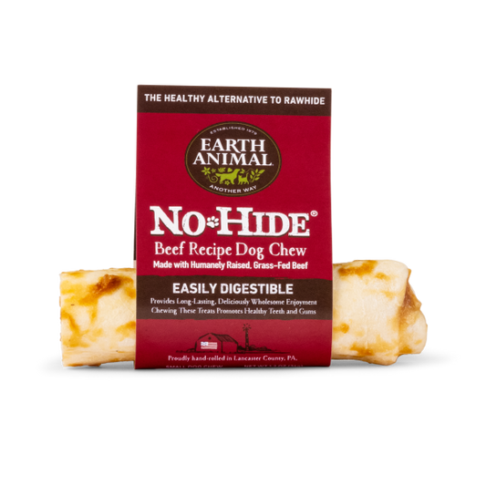 *S.O. - Up to 2 Week Wait* Earth Animal - Dog No Hide Chew - Grass Fed BEEF Dog Chew - SMALL - 34GM (1.2oz) - 1PK
