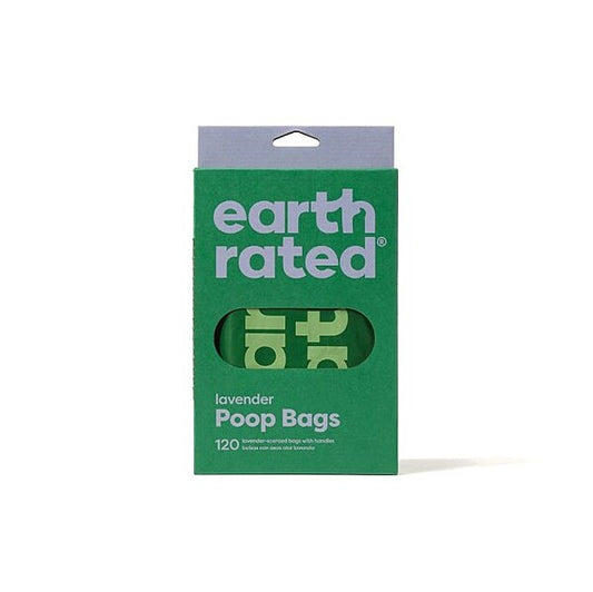 *S.O. - Up to 2 Week Wait* Earth Rated - Handle Poop Bags - LAVENDER - 120 Bags