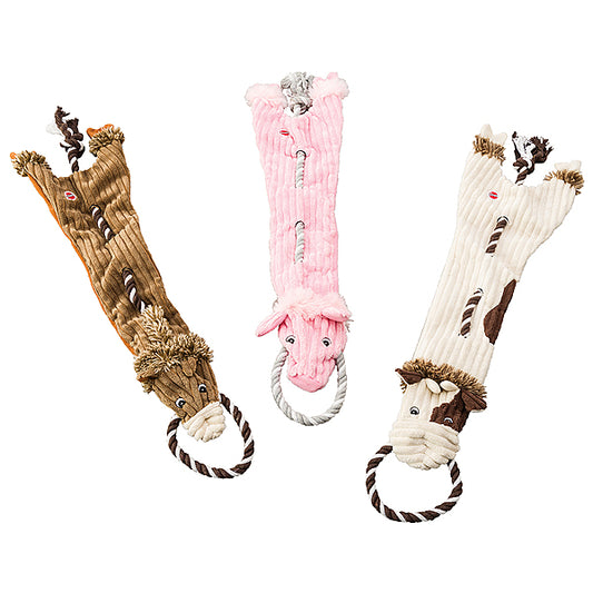 *S.O. - Up to 2 Week Wait* Ethical Pet Products - Skinneeez Tug Barnyard Assorted Dog Toy - 58.5CM (23in)