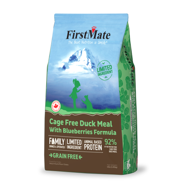 FirstMate - Cat LID GF Cage Free DUCK AND BLUEBERRIES Dry Cat Food - 1.81KG (3.96lb)