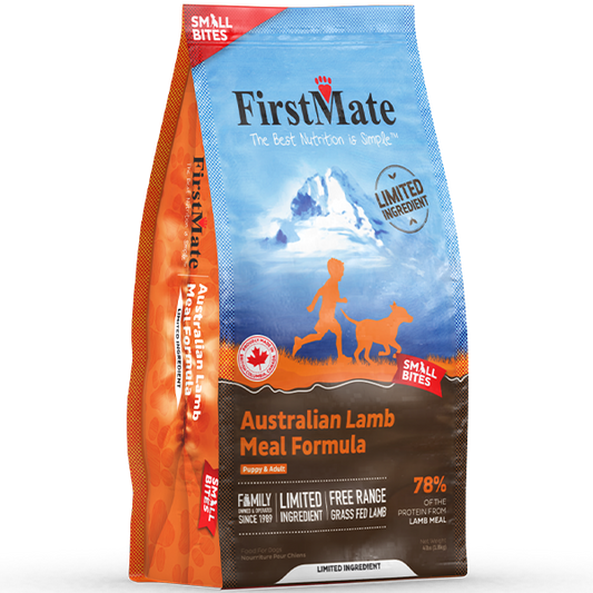 FirstMate - GF LID AUSTRALIAN LAMB Small Bites Dry Dog Food - 1.81KG (4lb)