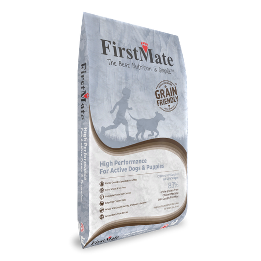 FirstMate - Grain Friendly High Performance Dry Dog Food - 11.4KG (25lb)