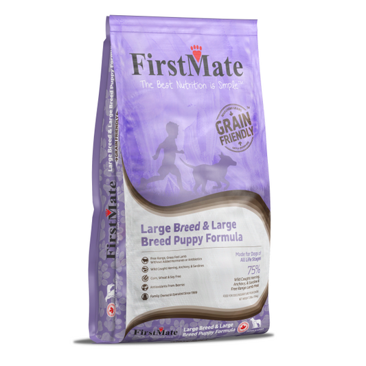 FirstMate - Grain Friendly LARGE BREED PUPPY + ADULT Dry Dog Food - 11.4KG (25lb)