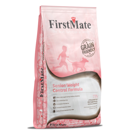 FirstMate - Grain Friendly SENIOR/WEIGHT CONTROL Dry Dog Food - 11.4KG (25lb)