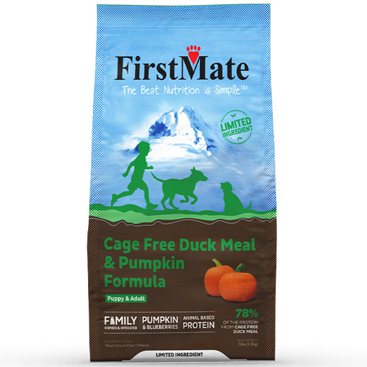 FirstMate - LID GF DUCK and PUMPKIN Dry Dog Food - 2.3KG (5lb)