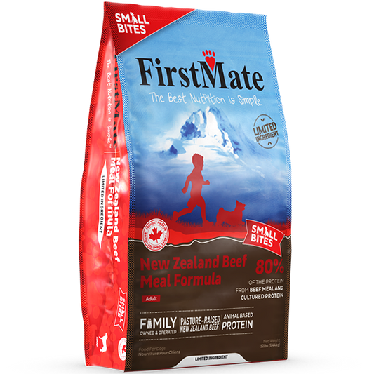 Firstmate - LID GF New Zealand BEEF Small Bites Dry Dog Food - 5.44KG (12lb)