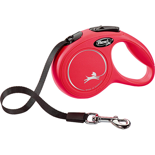 *S.O. - Up to 2 Week Wait* Flexi - Classic Tape Flexi Dog Leash - RED - XSMALL - 3M