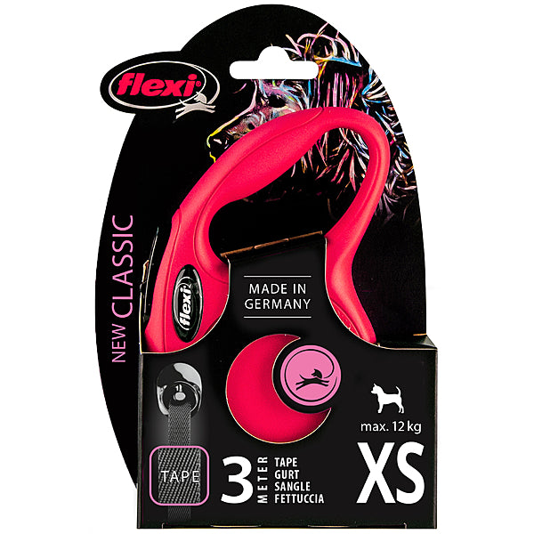 *S.O. - Up to 2 Week Wait* Flexi - Classic Tape Flexi Dog Leash - RED - XSMALL - 3M