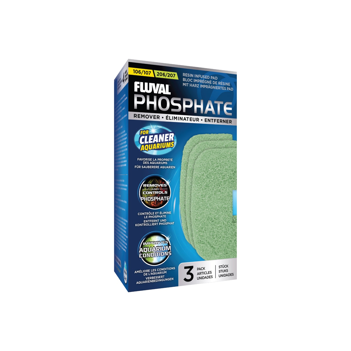 Fluval, 106/206 and 107/207 Phosphate Remover, 3PK