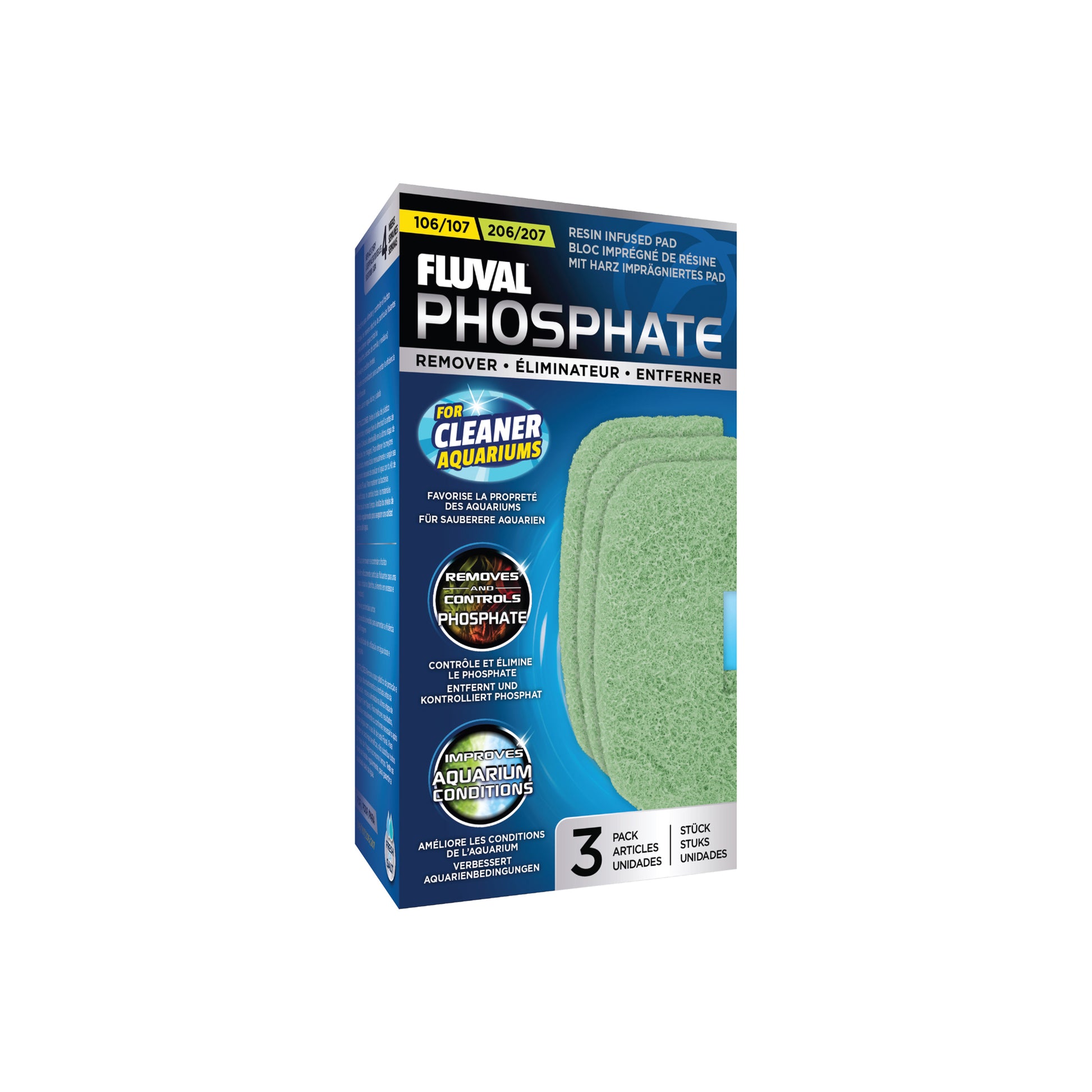 Fluval, 106/206 and 107/207 Phosphate Remover, 3PK