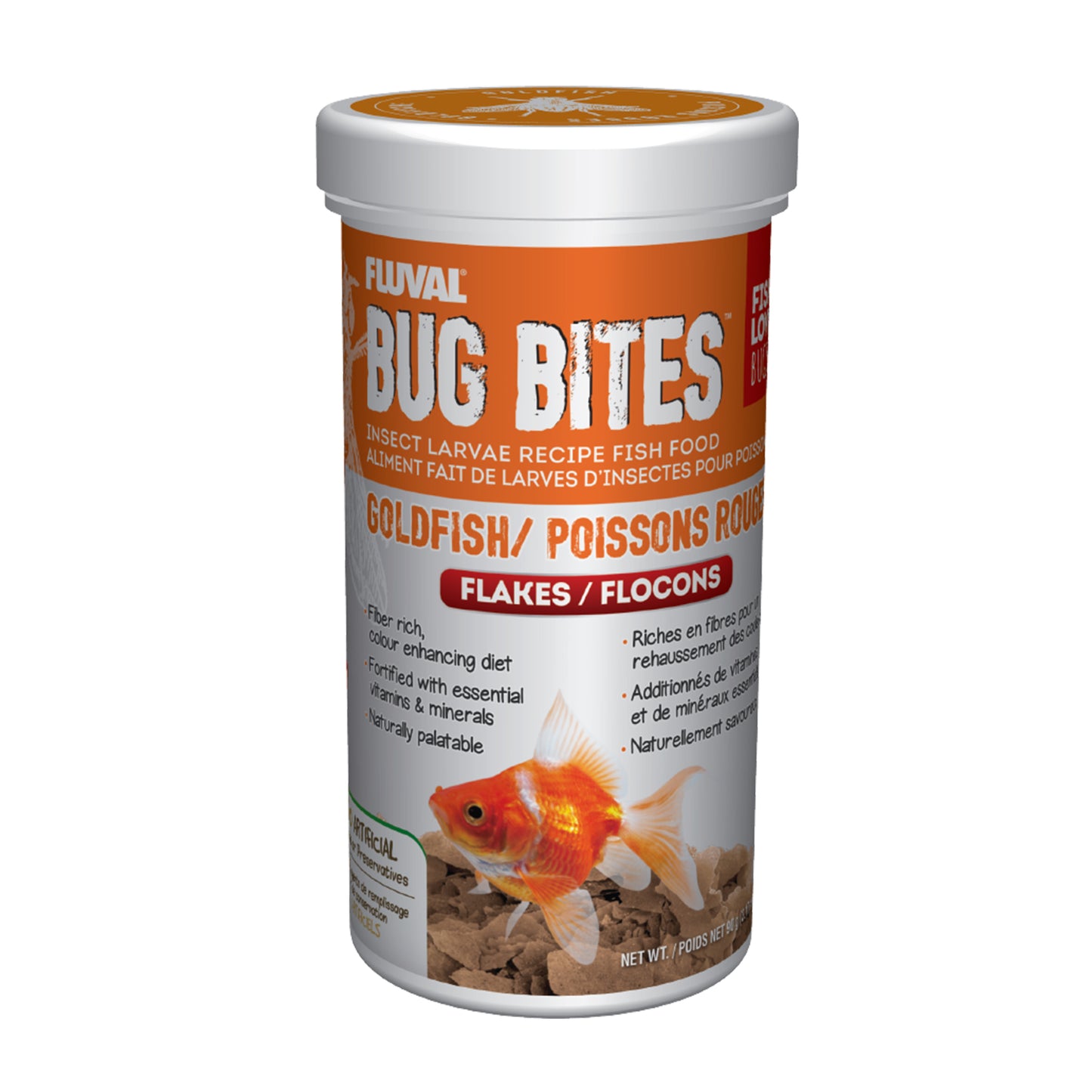 *PREORDER* Fluval - Bug Bites Goldfish Flakes - 90GM (3.17oz)