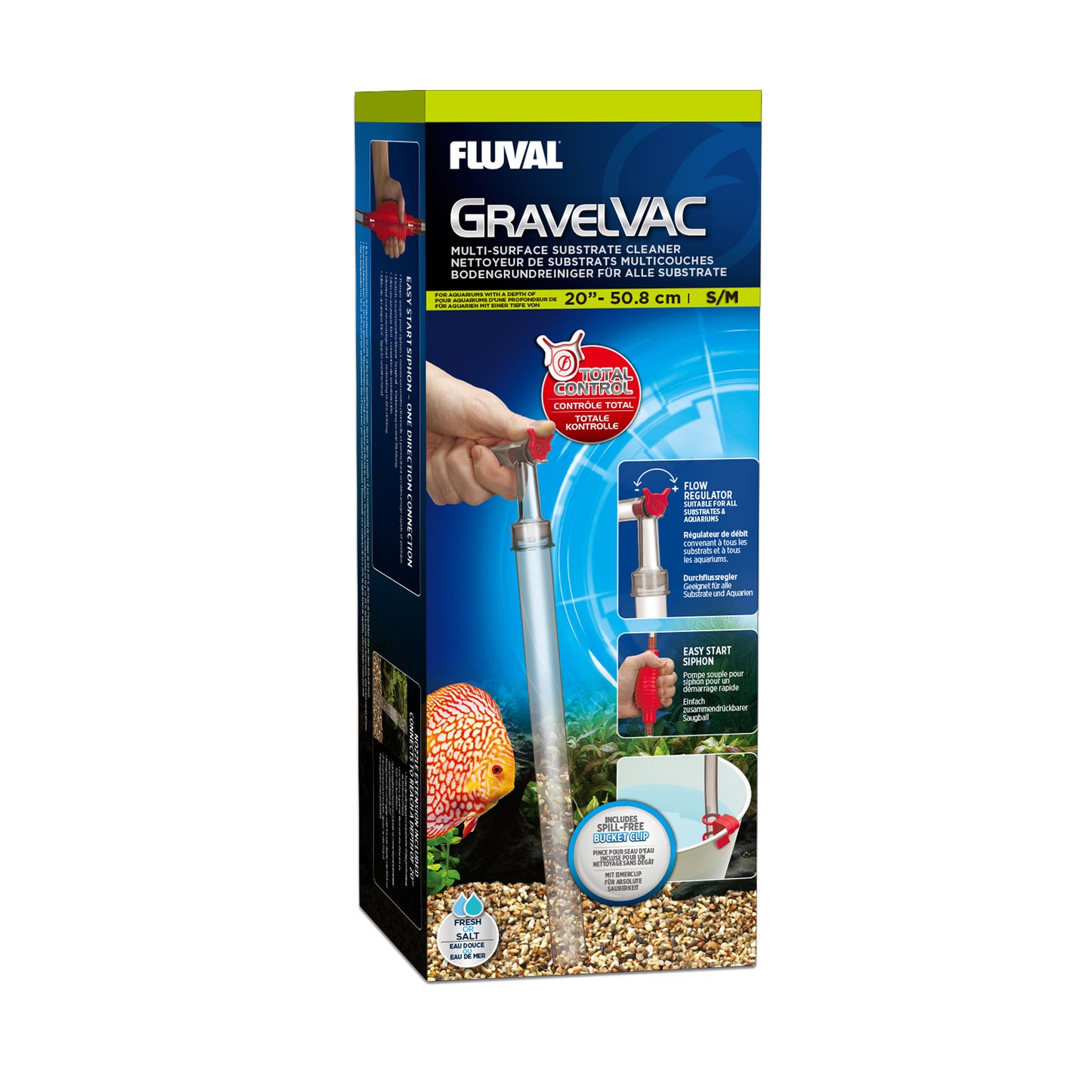 Fluval - Gravel Vac Multi-Substrate Cleaner - SMALL / MEDIUM